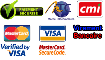 Secure payment by the Centre Monetique Interbancaire. Cards accepted: Visa, Mastercard, Verified by Visa, Mastercard SecureCode. Bank transfer accepted.